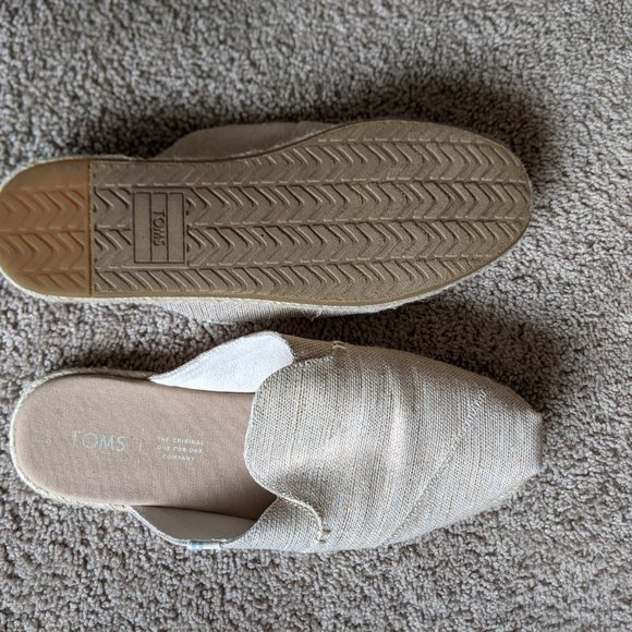 TOMS Nova Espadrille Slide, Rose Gold, Size 9 - Picture 4 of 4